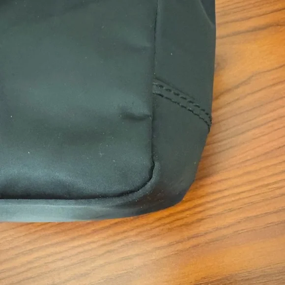 Coach Small Bag = Black Satin with blue tags - Picture 10 of 13